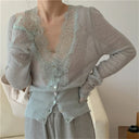 Aurelie Knitted Lace Vest 9
