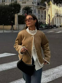 Aralyn faux fur suede jacket 5