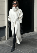 Juliana long coat with stand-up collar 1