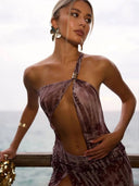 One-Shoulder Mesh Summer Beach Dress 4
