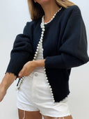 Pearl Trim Cardigan 3