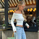 Nora Off-Shoulder Sweater 1
