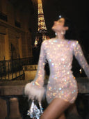 Luna's Metallic Cocktail Evening Dress 6