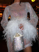 Luna's Metallic Cocktail Evening Dress 8