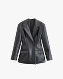 Stella Blazer in imitation leather 1