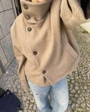 Ramona coat with stand-up collar 2