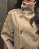 Ramona coat with stand-up collar 3