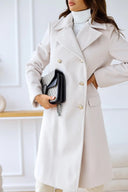 Women's Double-breasted Long Wool Coat 7