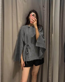 Suzette Split Batwing Sleeve Vest 0